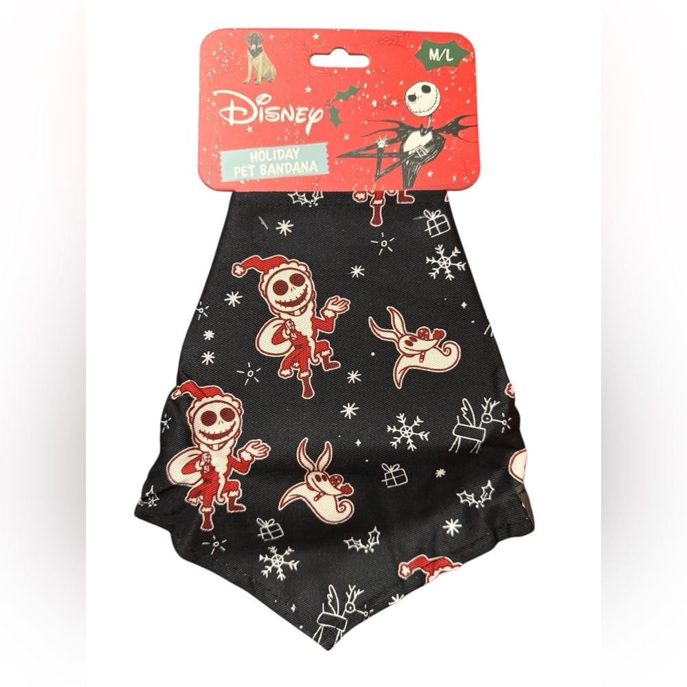 Disney Nightmare Before Christmas Holiday Pet Bandana